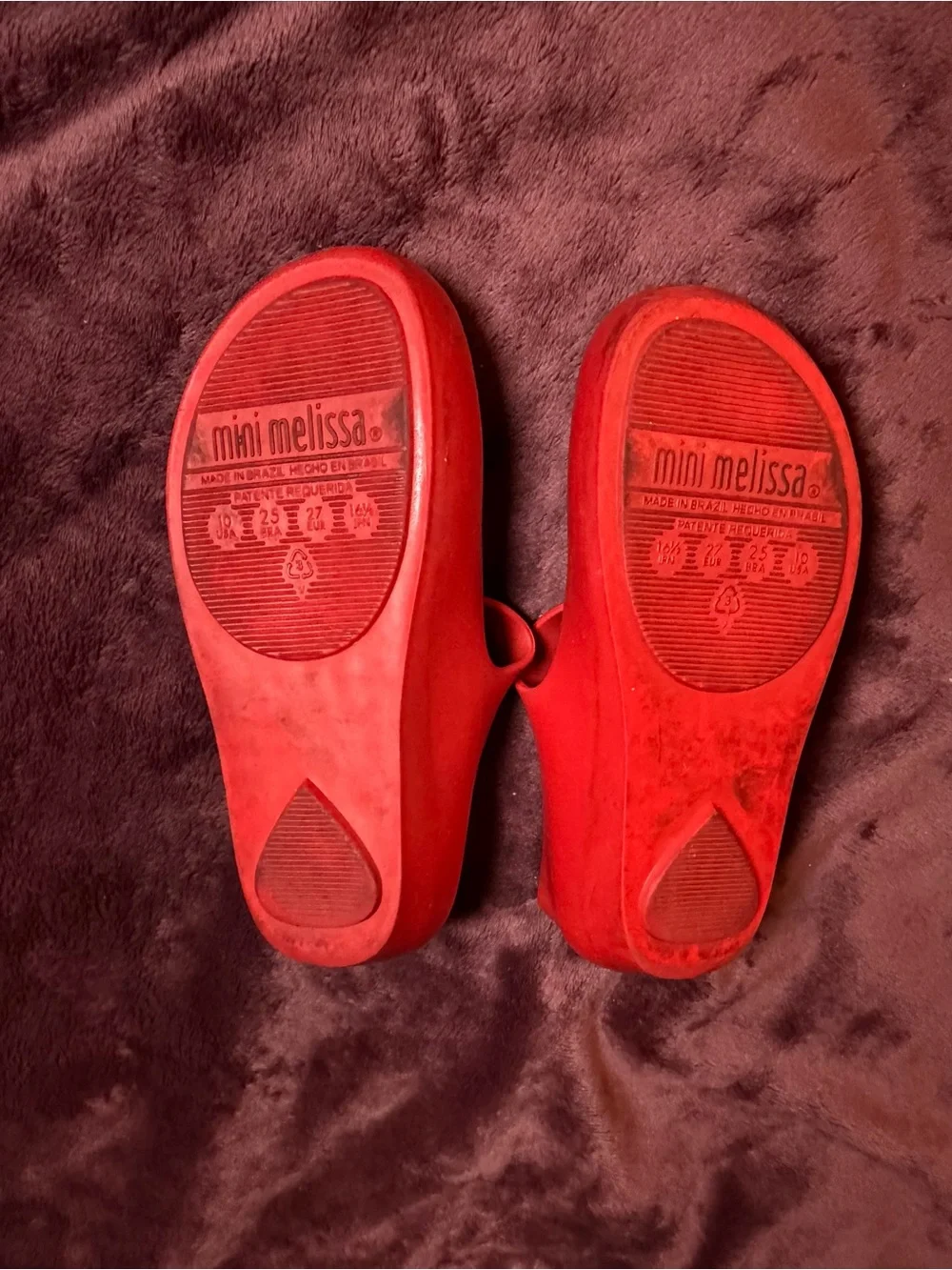Mini Melissa Red Minnie Bow Mary Jane Flats